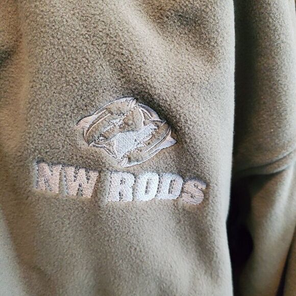 NW RODS FISHERMEN Fleece Drift Creek Outdoors Fleece Jacket - 2XL - Picture 6 of 8